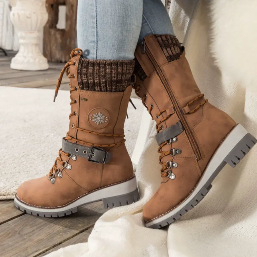Orthopädische Winterstiefel für Damen – Warm, Wasserdicht & Rutschfest