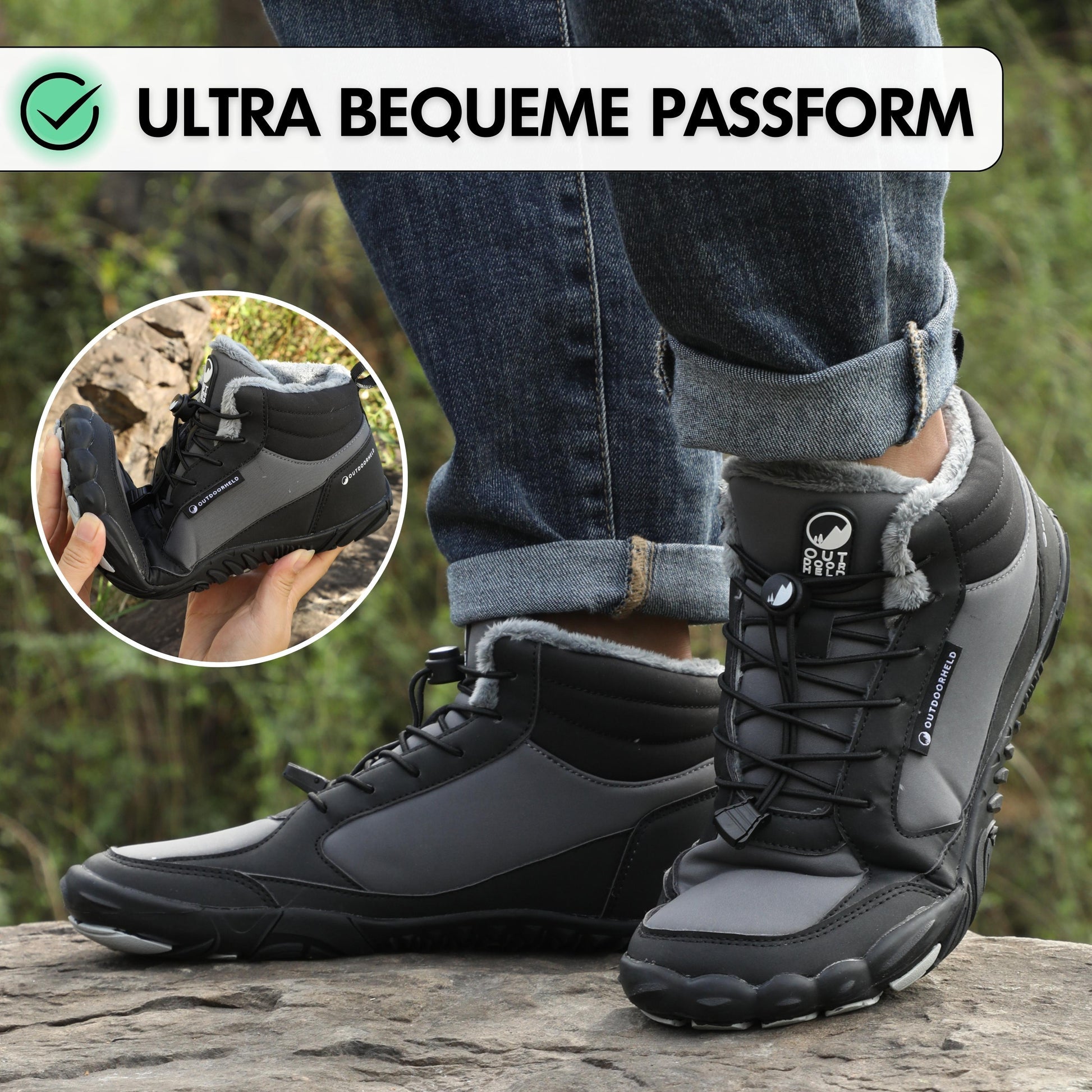 Winterschuhe mit Barfuß-Design – Perfekte Wahl für kalte Tage