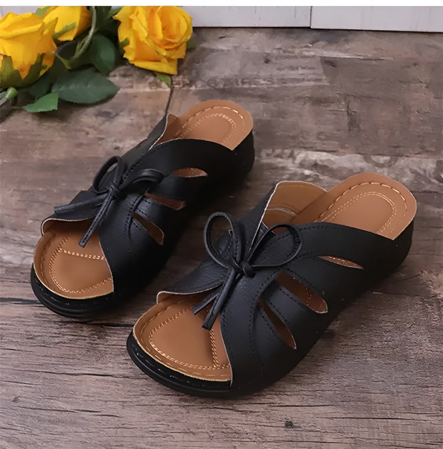 Retro Sandalen Damen – Bequeme orthopädische Schuhe für den Sommer