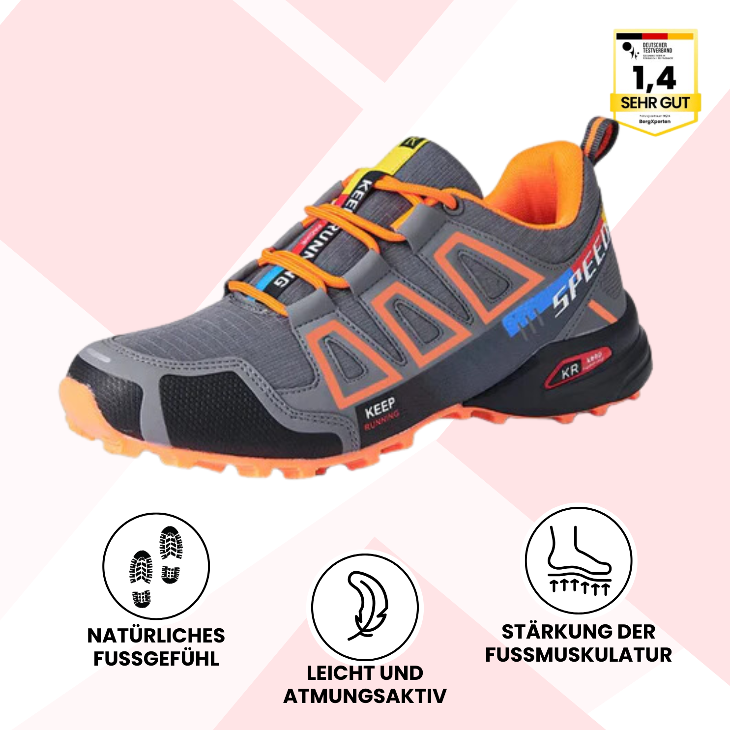 OrthoDay - ergonomische schmerzlindernde - Wanderschuhe