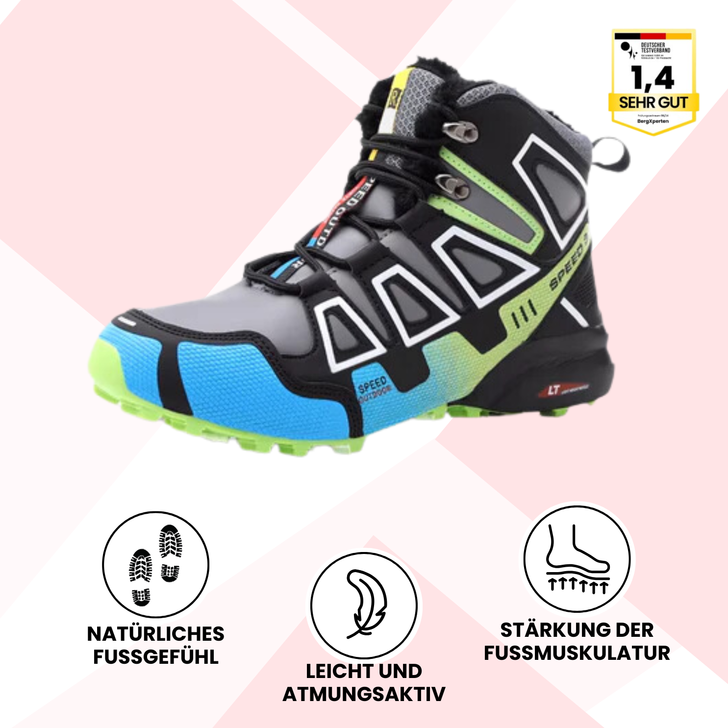 OrthoDay Pro - ergonomische schmerzlindernde - Wanderschuhe für Herbst und Winter