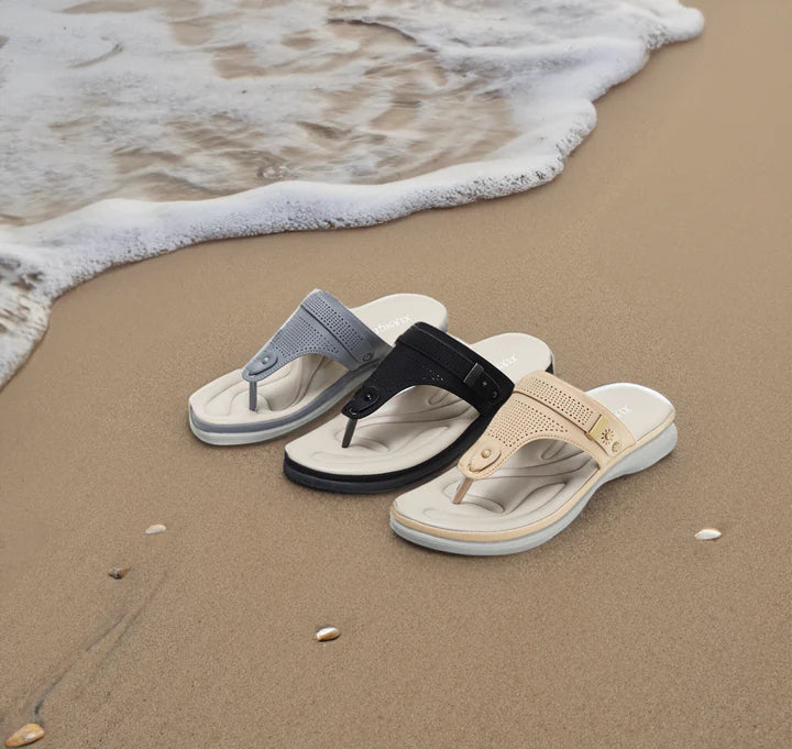 Orthopädische Flip Flops – OrthoDay Sintra - Schwarz