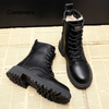 Damenschuhe – Schwarze Winterstiefel für Komfort & Stil