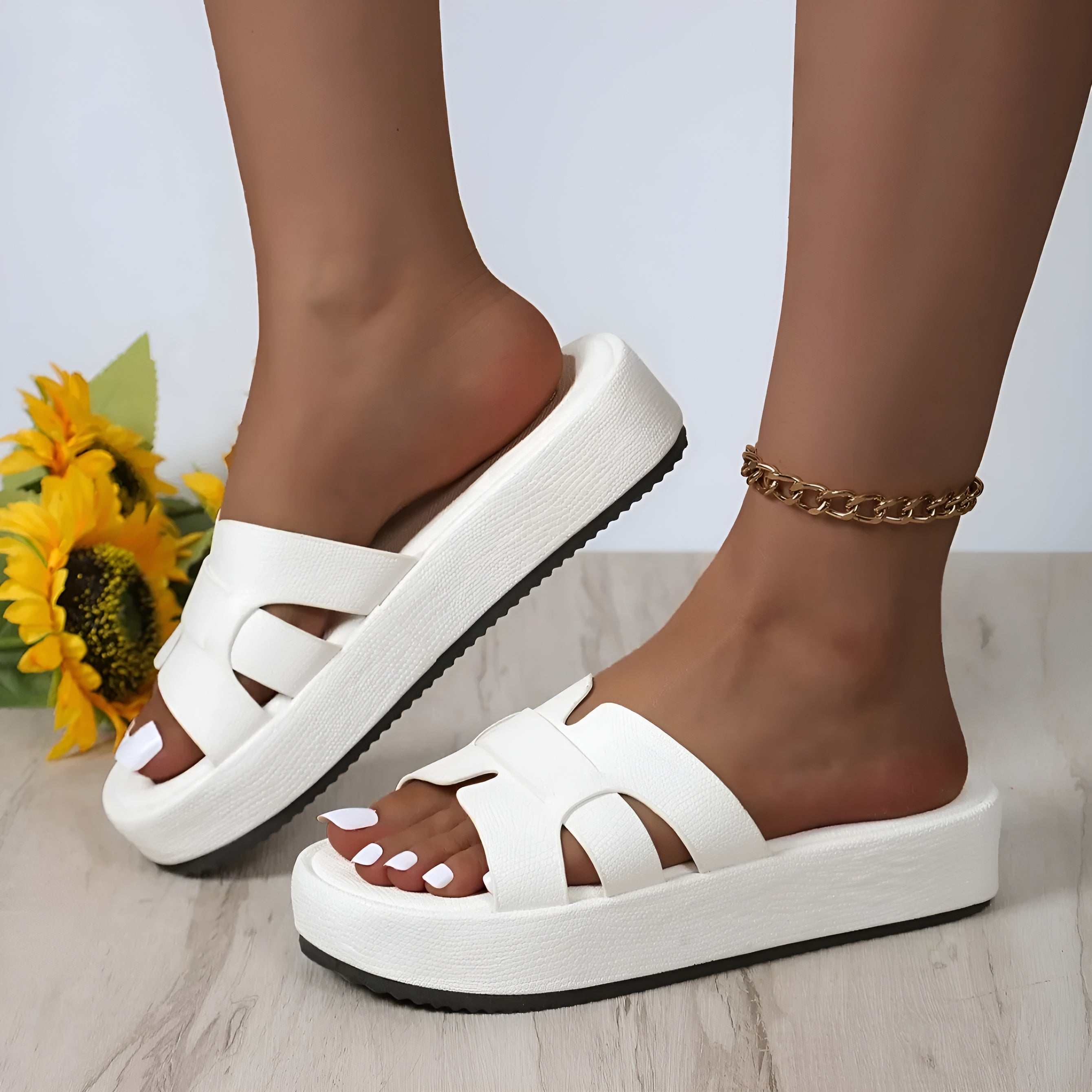 Orthopädischen Flip Flops - Glitzer-Sommer-Slippers für den Strand