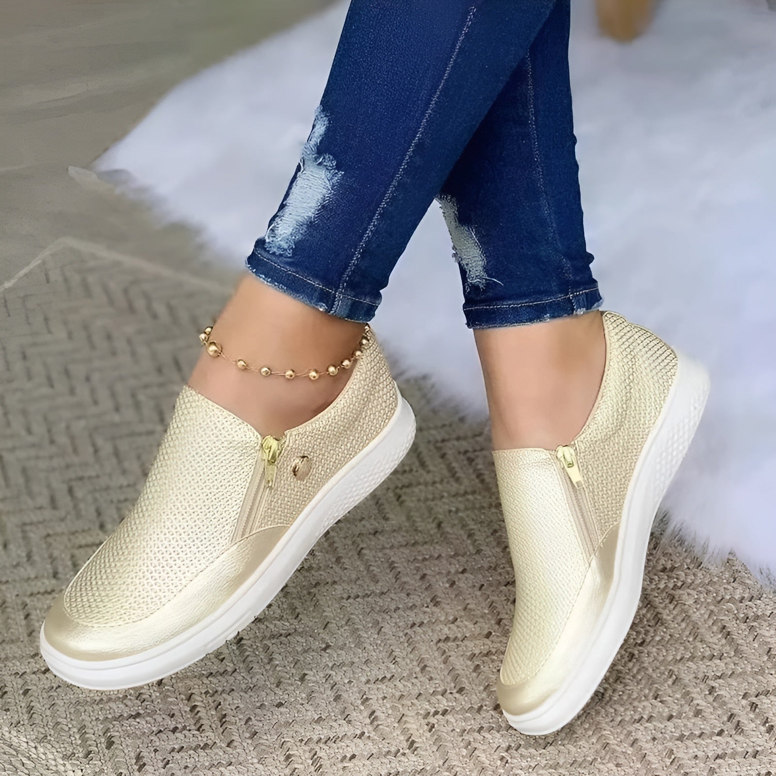 Damenschuhe: Orthopädische Schuhe mit Reißverschluss